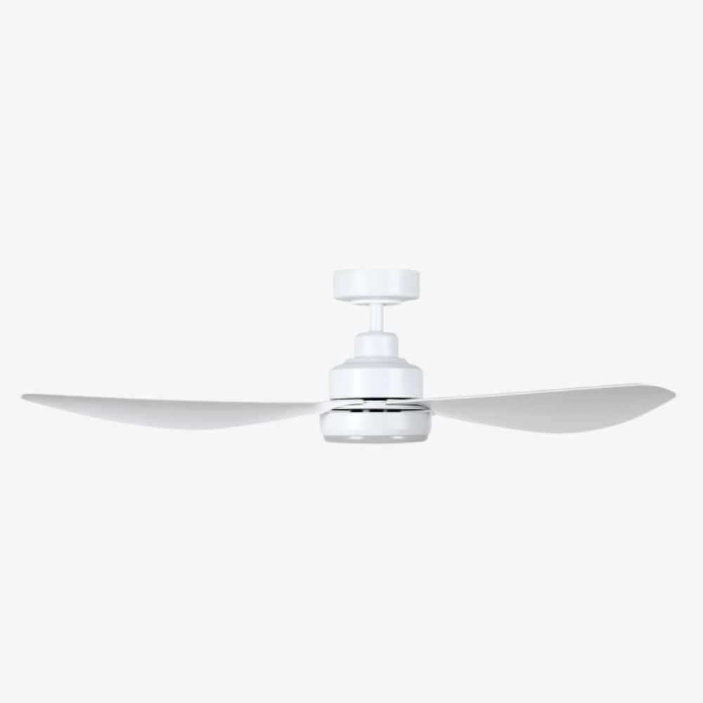 With Light Torquay Ceiling Fan Matte White with Light