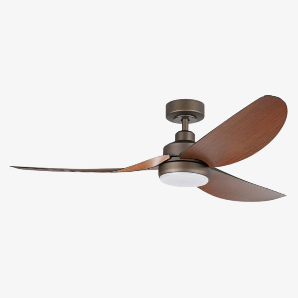 With Light Torquay Ceiling Fan Oil Rubbed Bronze and Koa Blades with Light