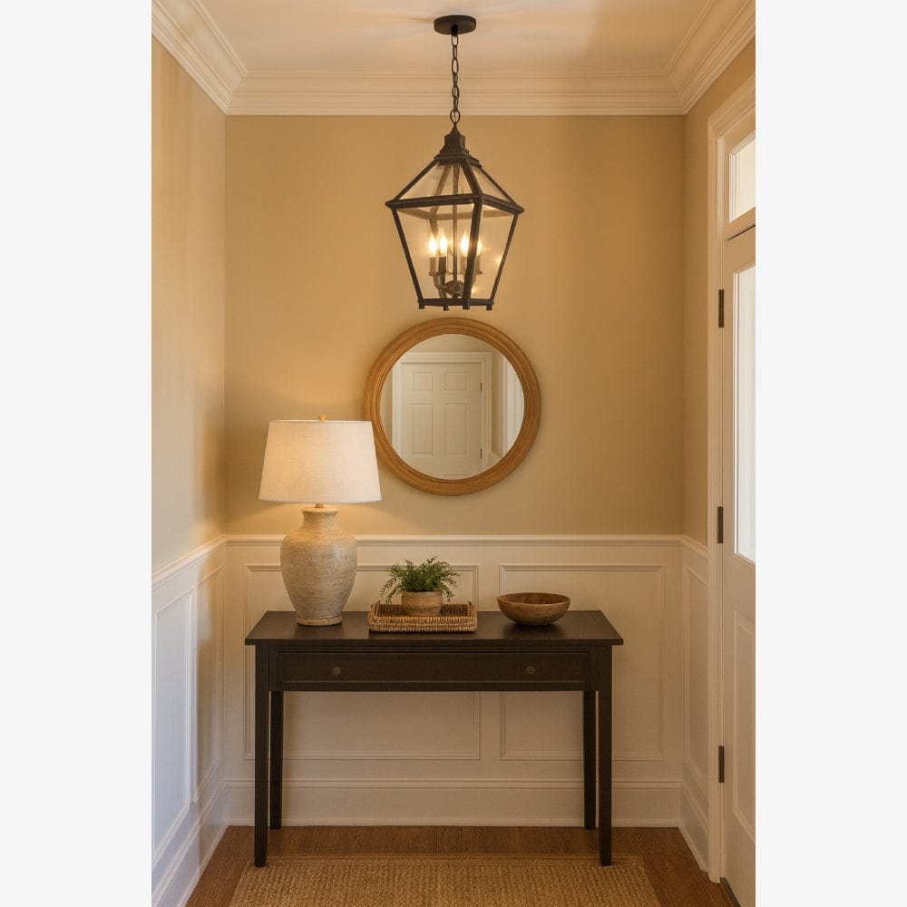 Interior Pendant Trapezoidal Lantern - Small