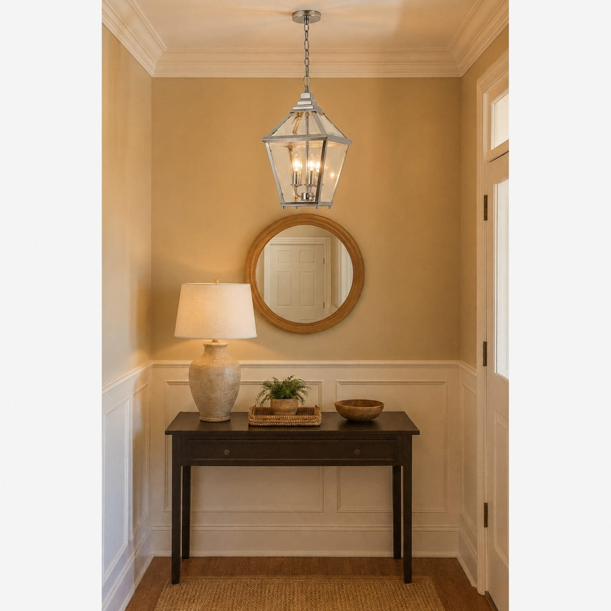 Interior Pendant Trapezoidal Lantern - Small