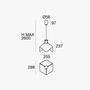 Interior Pendant Triedro - 2070 - Joe Colombo