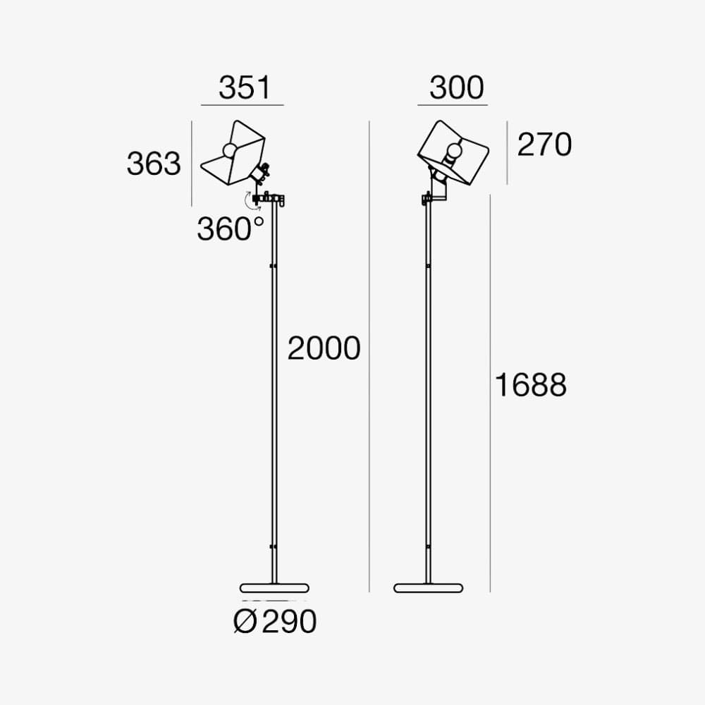 Floor Lamps Triedro Floor Lamp