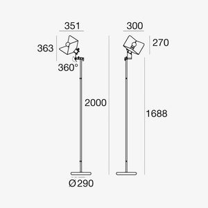 Floor Lamps Triedro Floor Lamp