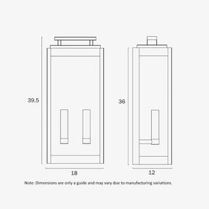 Exterior Wall Light Truman 2 Lights Exterior Wall Light