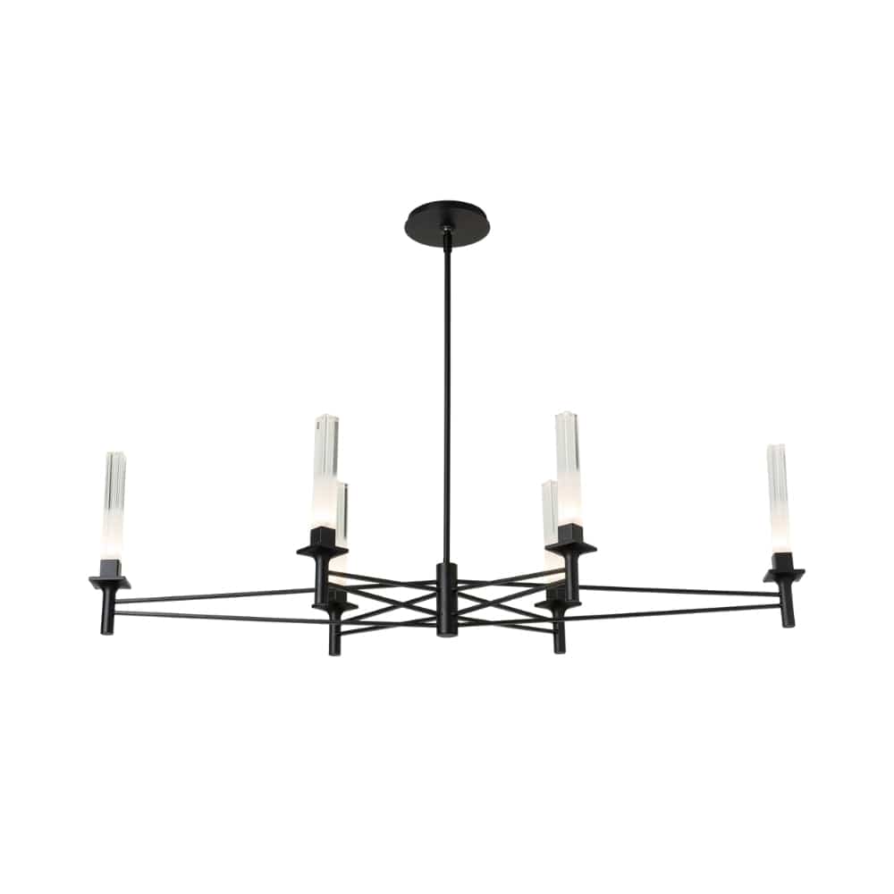 Linear Pendant Truss 6 Arm Linear Chandelier