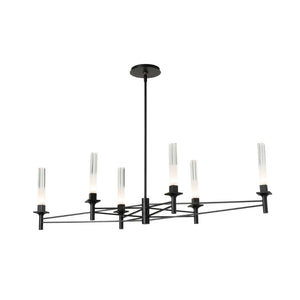 Linear Pendant Truss 6 Arm Linear Chandelier