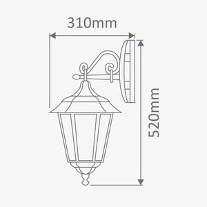Exterior Wall Light Turin Downward Wall Light