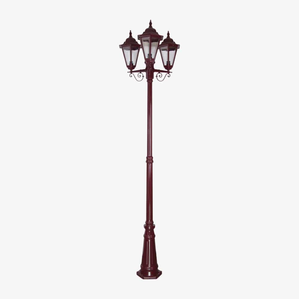Post Lights Turin Triple Head Tall Post Light
