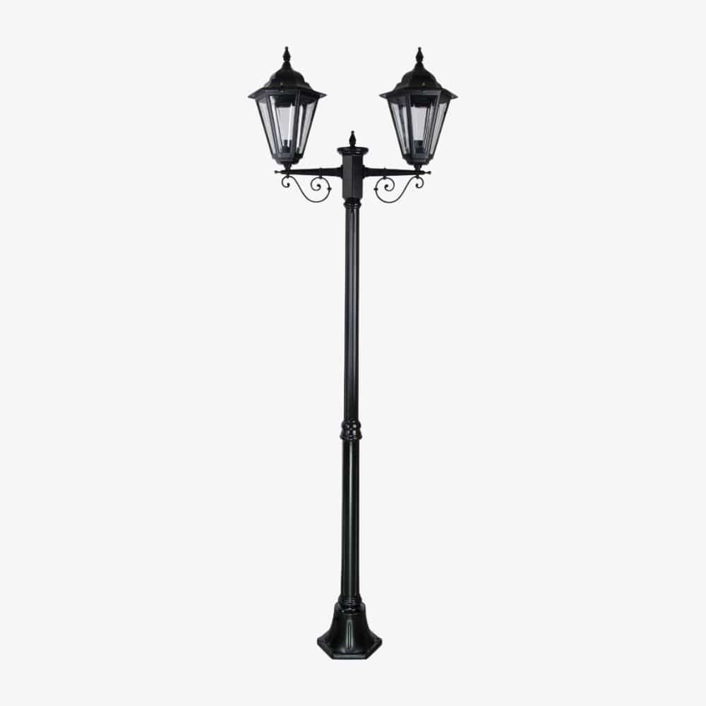 Post Lights Turin Twin Head Medium Post Light