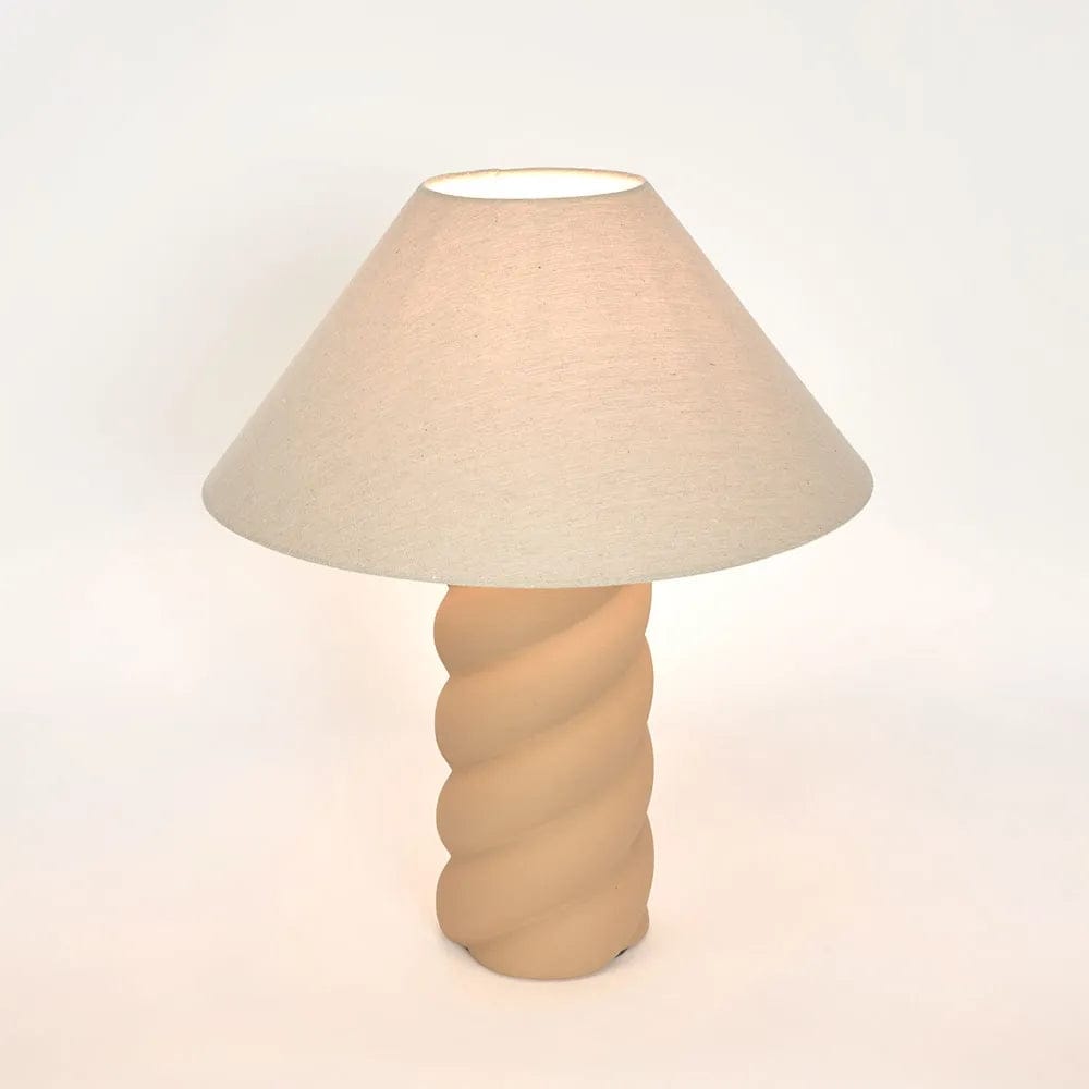 Table Lamps Twist Table Lamp & Shade Clay