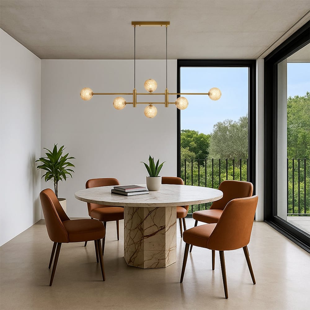 Linear Pendant Tyson 6-Light Pendant - Antique Gold