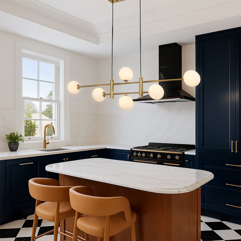 Linear Pendant Tyson 6-Light Pendant - Antique Gold