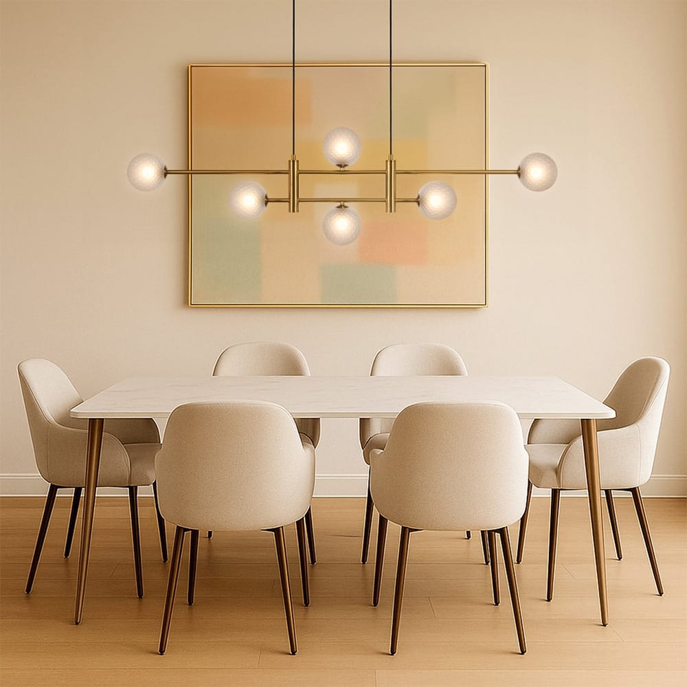 Linear Pendant Tyson 6-Light Pendant - Antique Gold