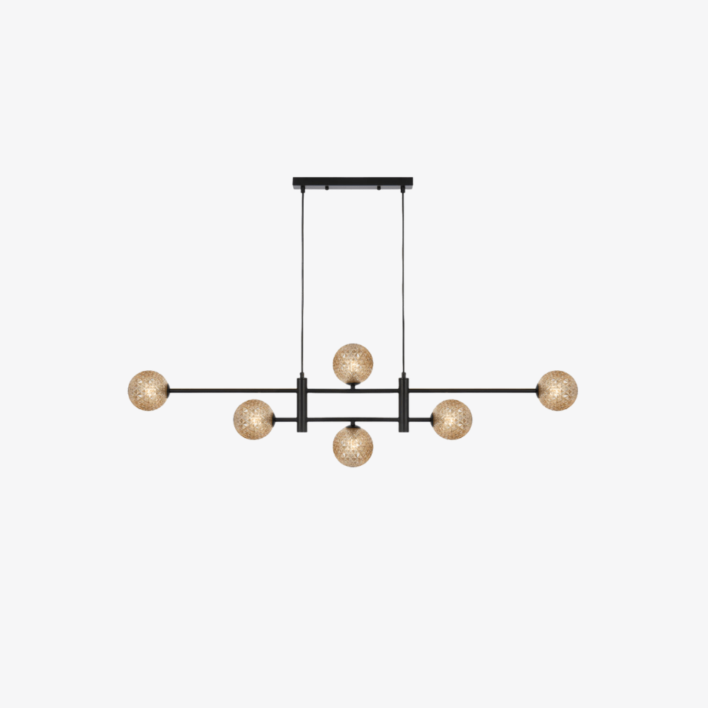 Interior Pendant Tyson 6-Light Pendant - Black