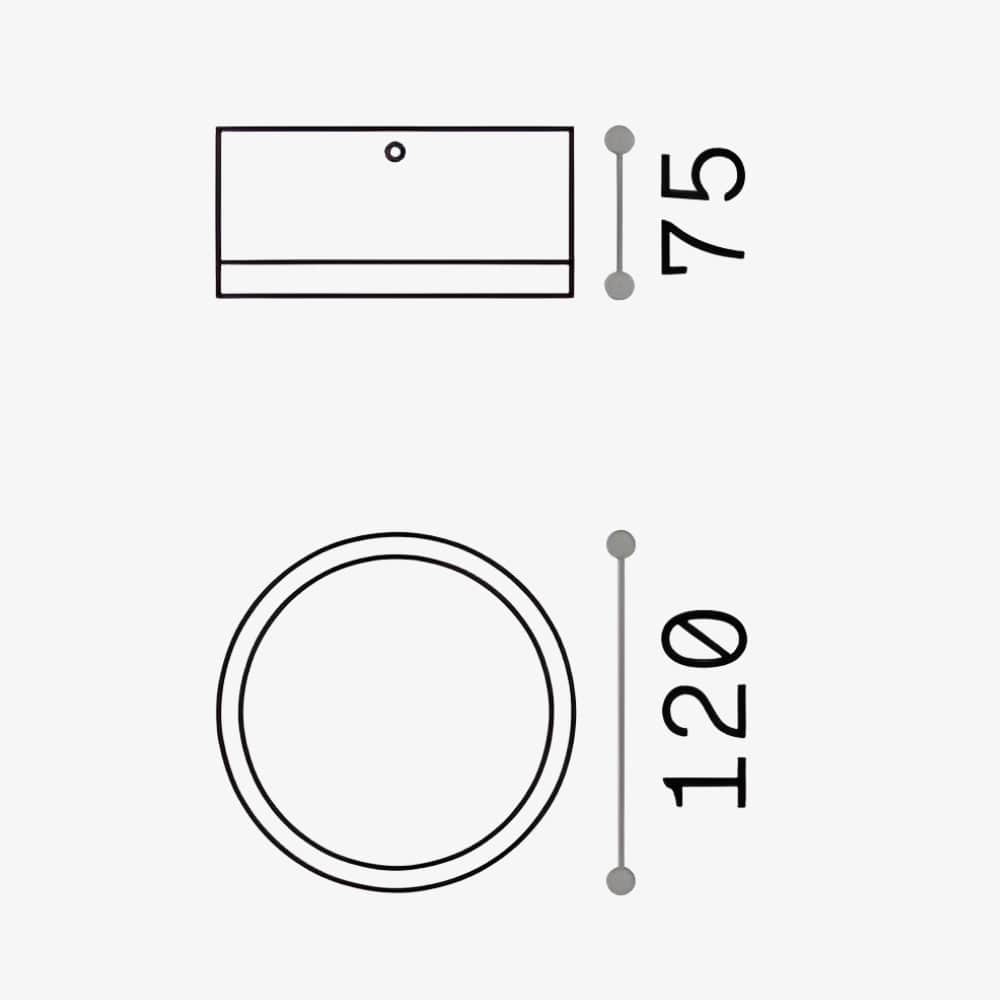 Exterior Wall Light Urano PL1 Small Wall Light