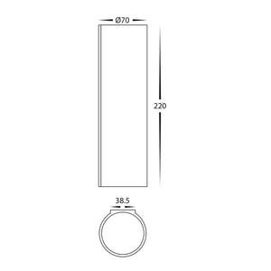 Interior Wall Light / Sconce Valec Flush Up & Down Plaster Wall Light