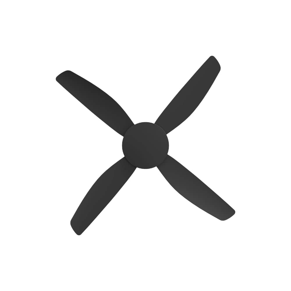 Without Light Vanga DC Ceiling Fan Black - No Light