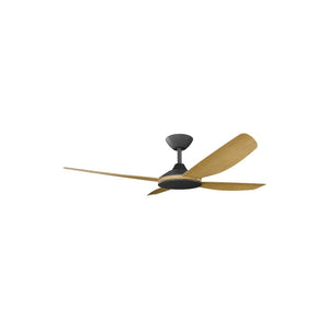 Without Light Vanga DC Ceiling Fan Black with Bamboo Blades - No Light