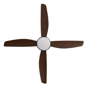 With Light Vanga DC Ceiling Fan Black with Koa Blades - With Light