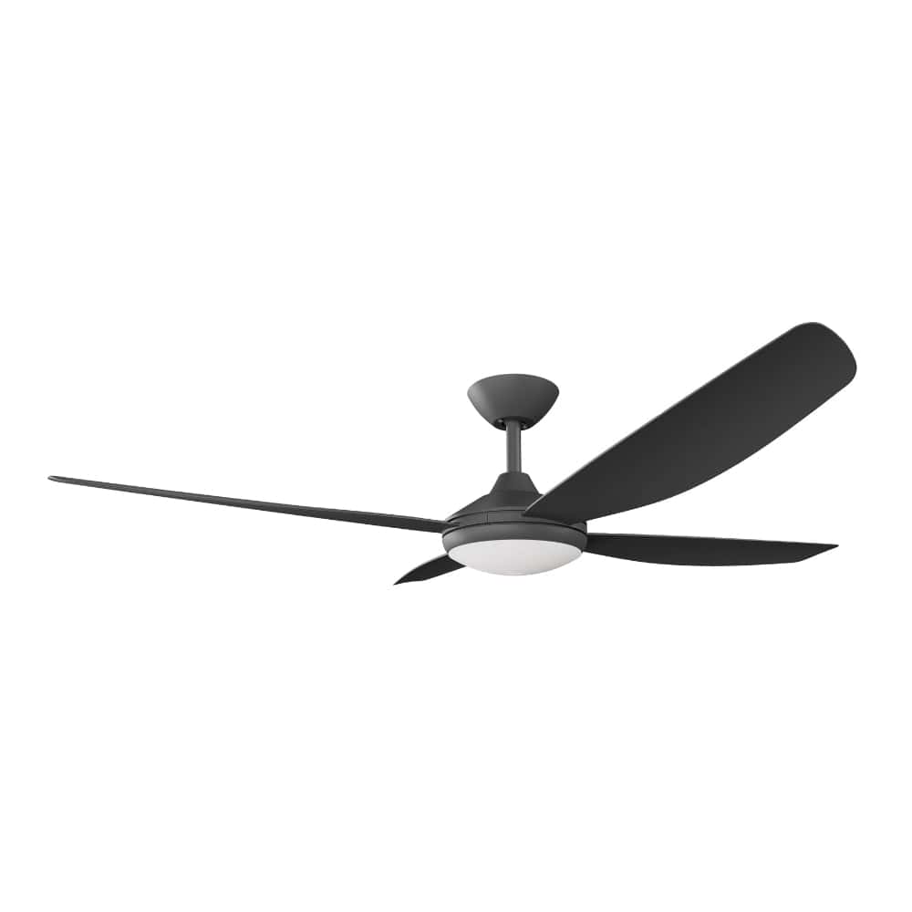 With Light Vanga DC Ceiling Fan Black - With Light