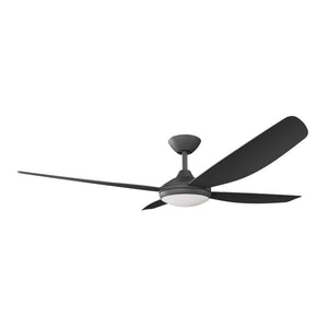 With Light Vanga DC Ceiling Fan Black - With Light