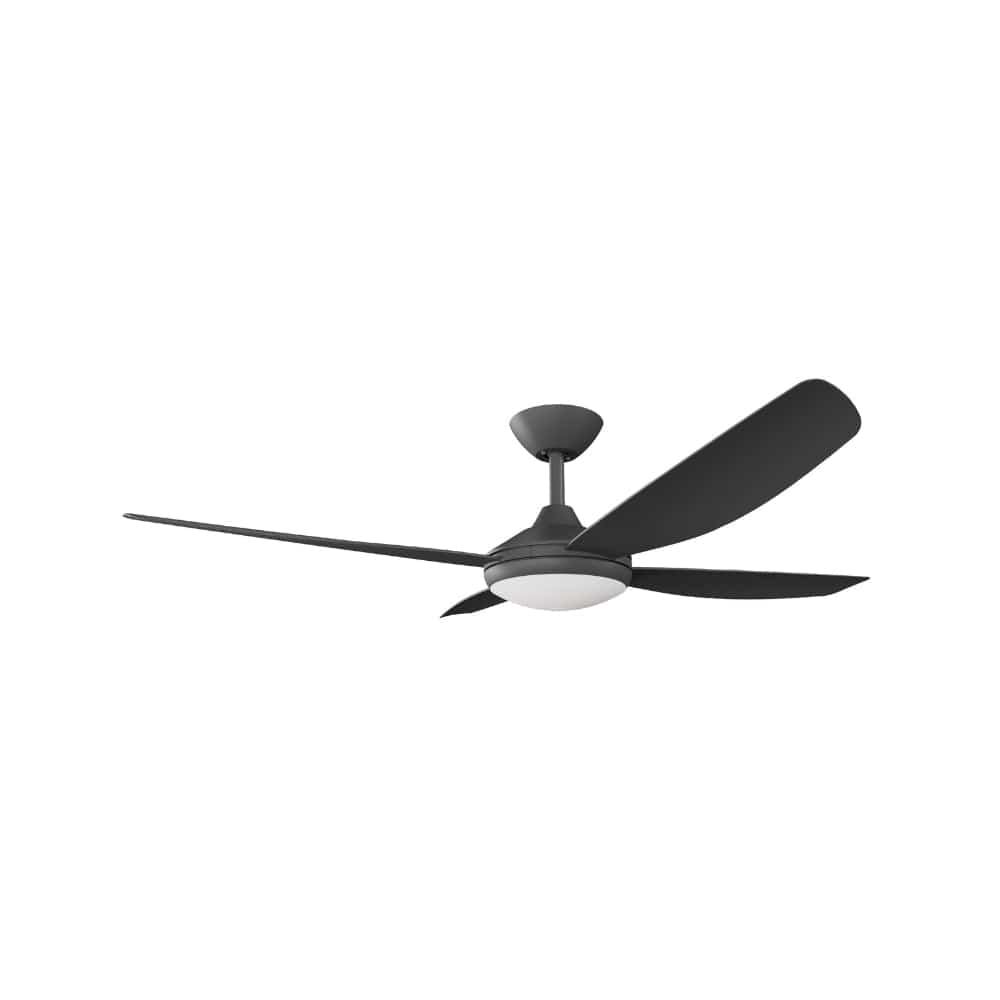 With Light Vanga DC Ceiling Fan Black - With Light