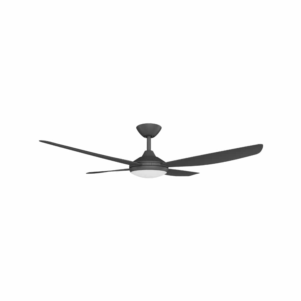 With Light Vanga DC Ceiling Fan Black - With Light