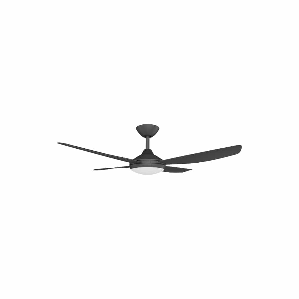 With Light Vanga DC Ceiling Fan Black - With Light