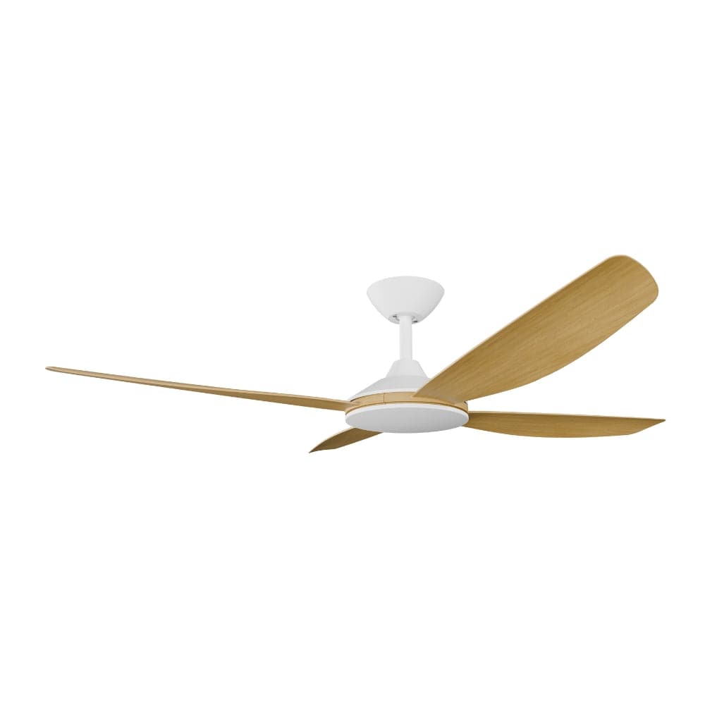 Without Light Vanga DC Ceiling Fan White with Bamboo Blades - No Light