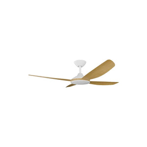 Without Light Vanga DC Ceiling Fan White with Bamboo Blades - No Light