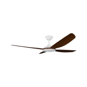 Without Light Vanga DC Ceiling Fan White with Koa Blades - No Light