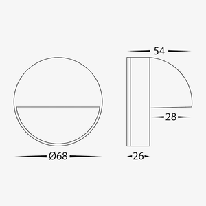 Step Lights Veko 2W Eyelid Step Light - 12V