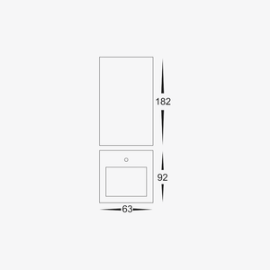 Exterior Wall Light Veldi Square Up & Down Wall Light