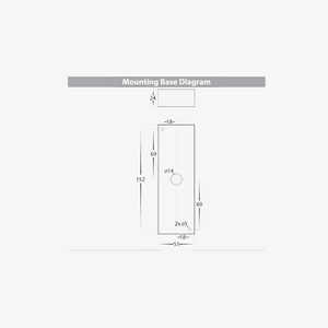 Exterior Wall Light Veldi Square Up & Down Wall Light