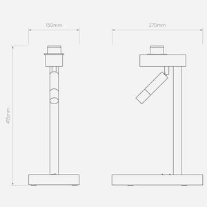 Bedside Wall Lights Venn Table Reader Wall Light