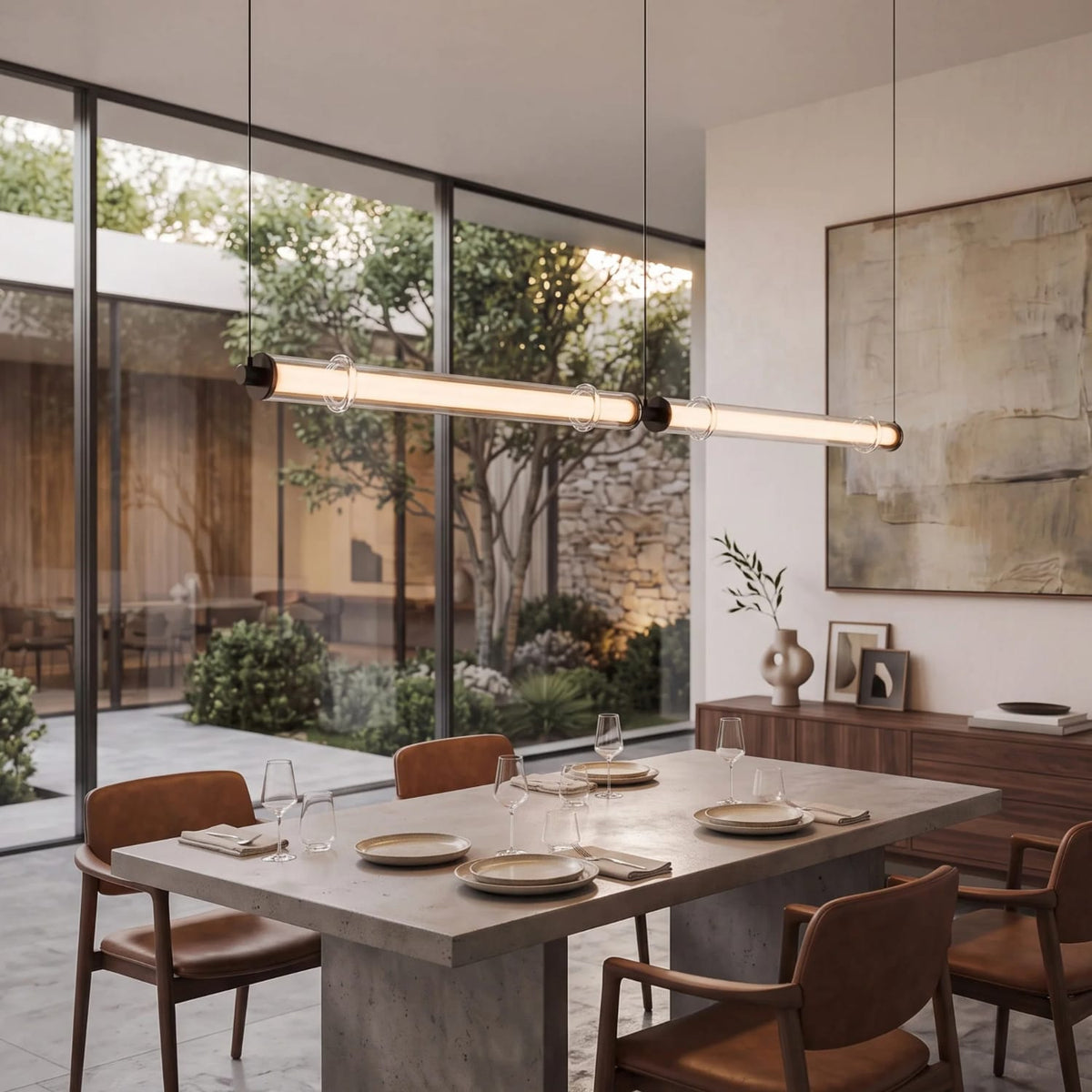Linear Pendant Vento Glass Linear Pendant Light *DISCONTINUED SEP 2026*