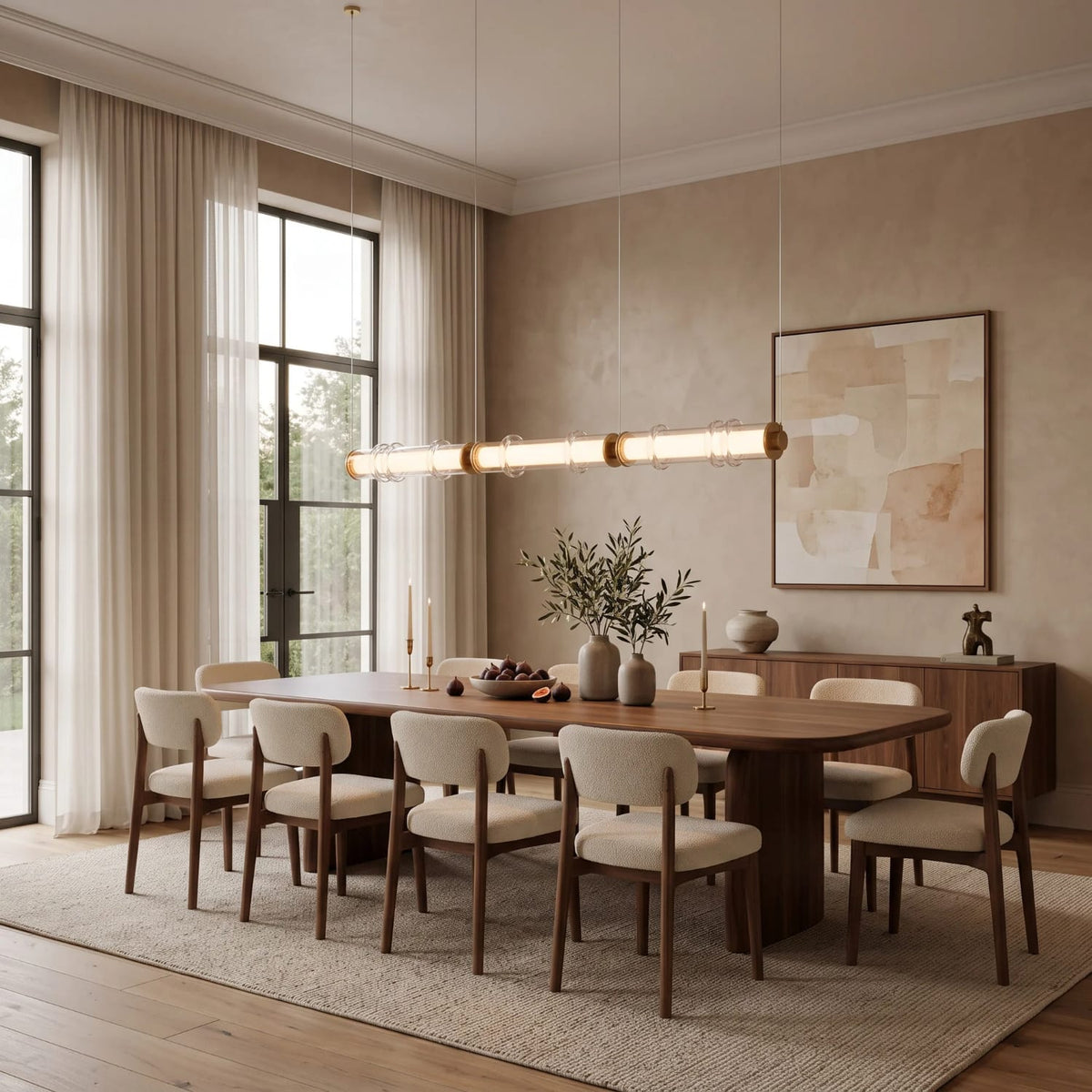 Linear Pendant Vento Glass Linear Pendant Light *DISCONTINUED SEP 2026*