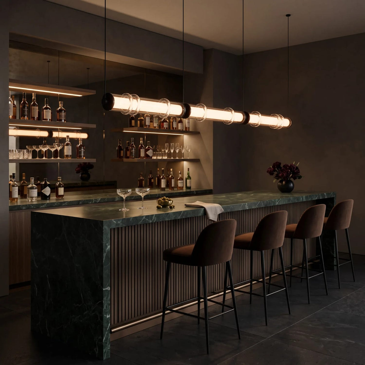 Linear Pendant Vento Glass Linear Pendant Light *DISCONTINUED SEP 2026*