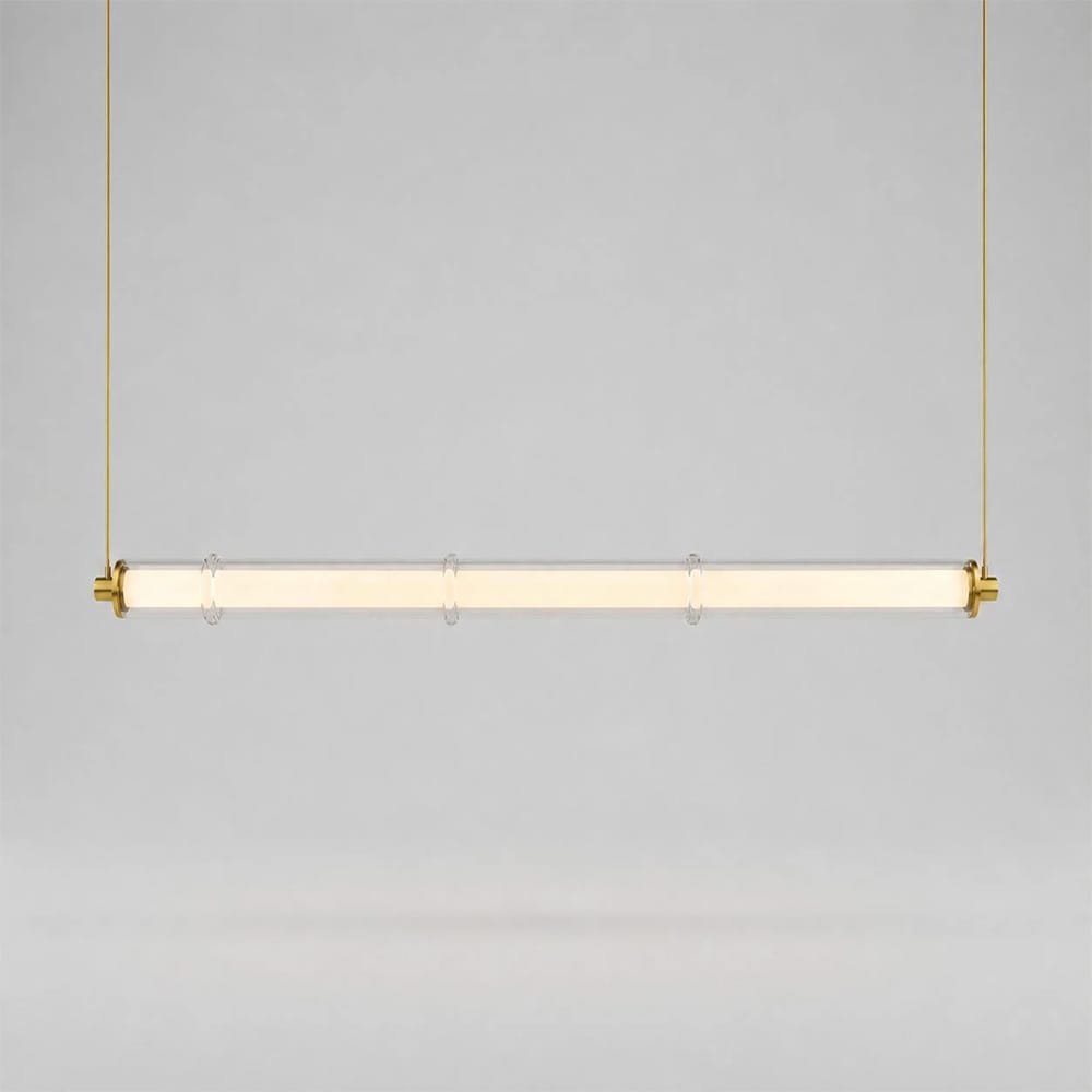 Linear Pendant Vento Glass Linear Pendant Light