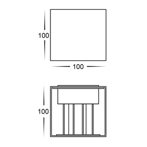 Exterior Wall Light Versa Square Up & Down Wall Light - 12V