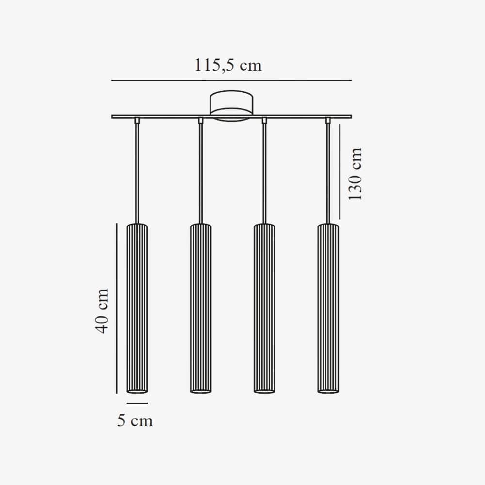 Interior Pendant Vico 4-Rail Pendant