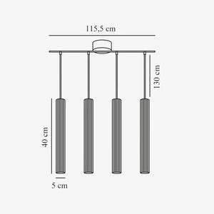 Interior Pendant Vico 4-Rail Pendant