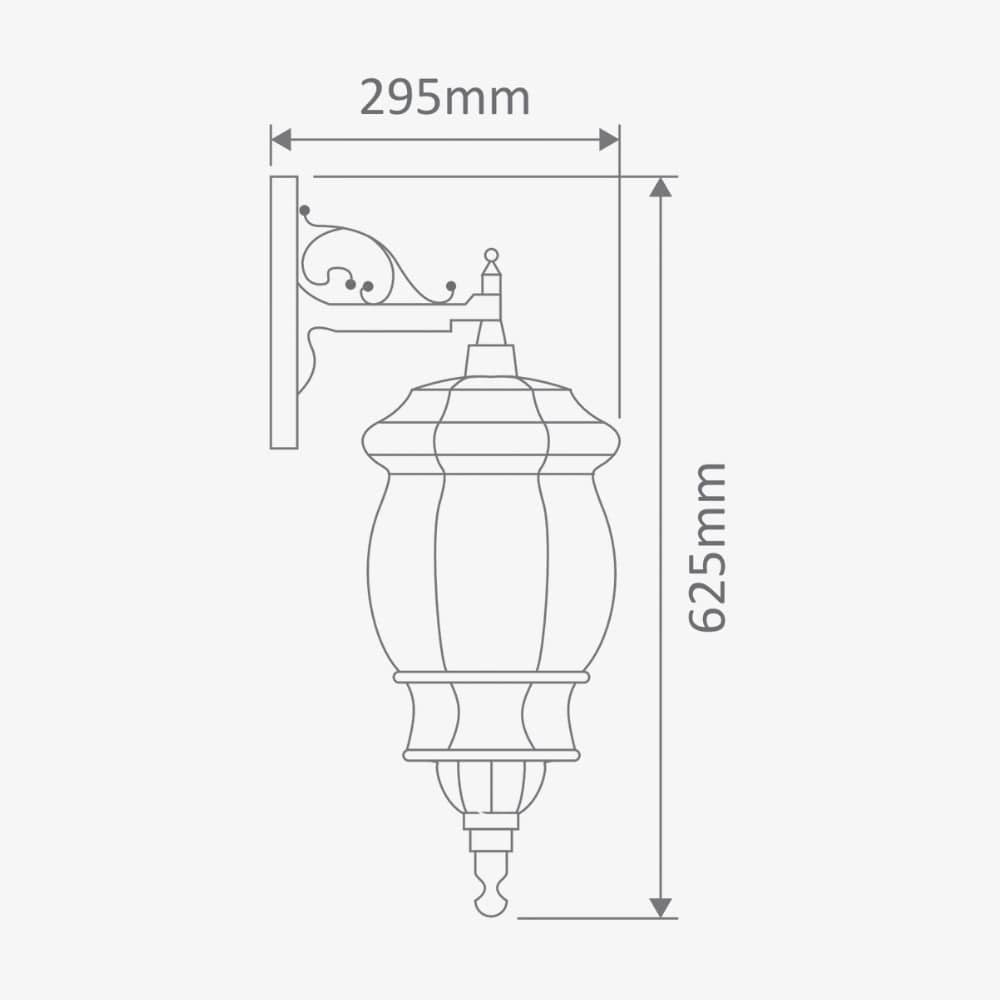 Exterior Wall Light Vienna Large Downward Wall Light
