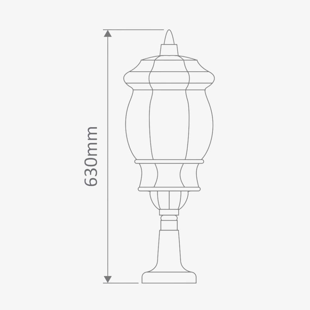 Pillar Mount Vienna Large Pillar Mount Light