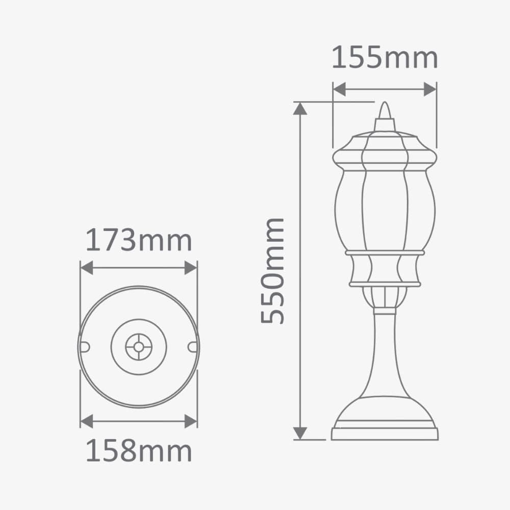 Pillar Mount Vienna Pillar Mount Light
