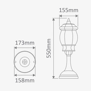 Pillar Mount Vienna Pillar Mount Light