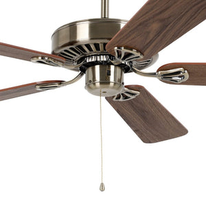Without Light Waikiki Ceiling Fan Antique Bronze with Walnut Blades