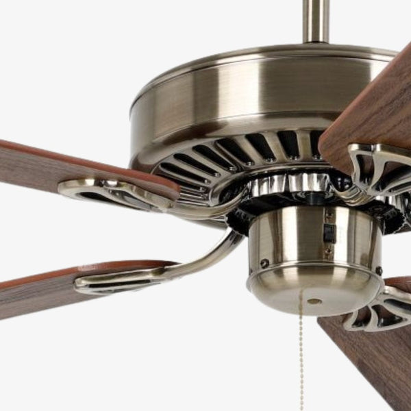 Waikiki Ceiling Fan Antique Bronze with Walnut Blades Urban Lighting