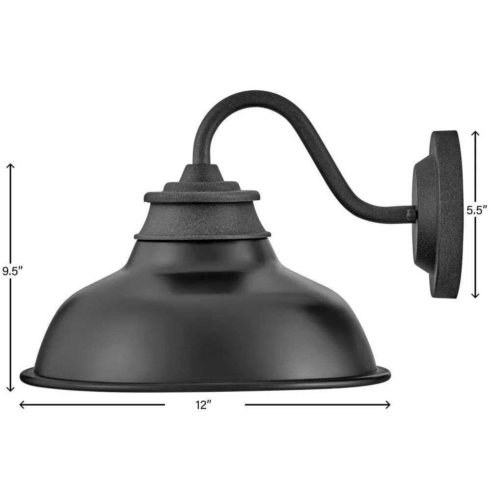 Exterior Wall Light Wallace Small Gooseneck Barn Light