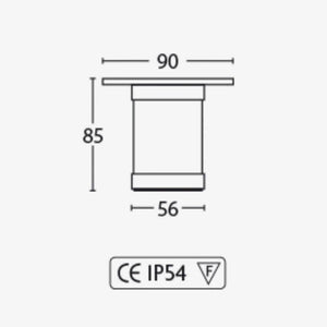 Exterior Wall Light Wanda Recessed Wall Light
